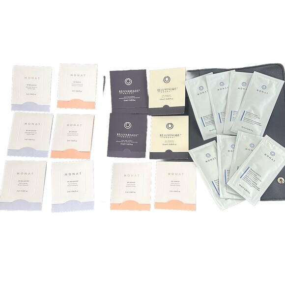 MONAT - Lot of 20 Samples of Hair Care and Skin Care & Monat Carrying Case - Picture 2 of 10